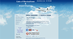 Desktop Screenshot of cabsofmarshalltown.com